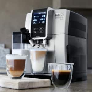 DeLonghi Dinamica Plus ECAM 380.85.SB Bean to Cup Coffee Machine -  Silver/Black - Coffee Friend